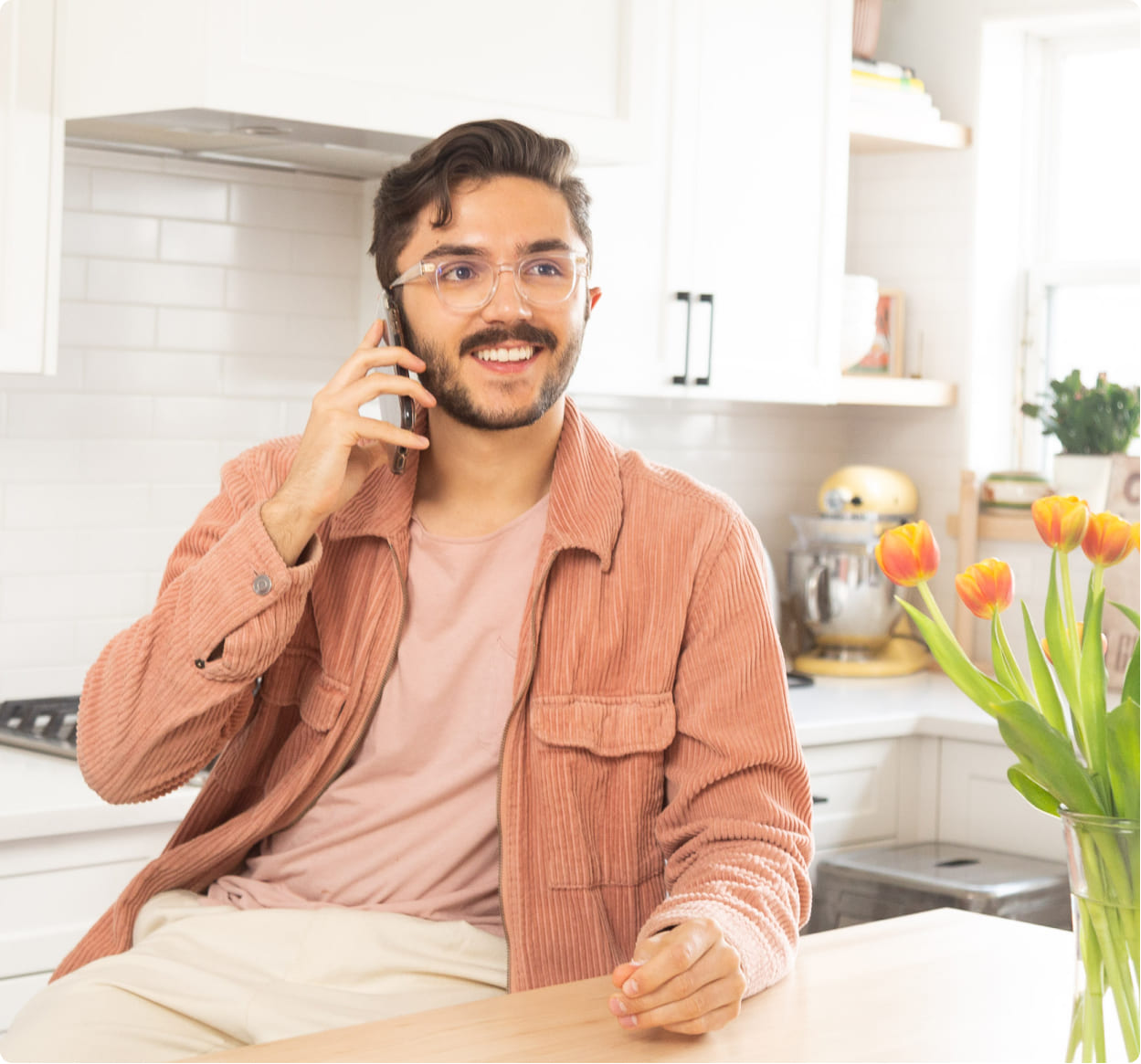 Healthcare client calling via phone