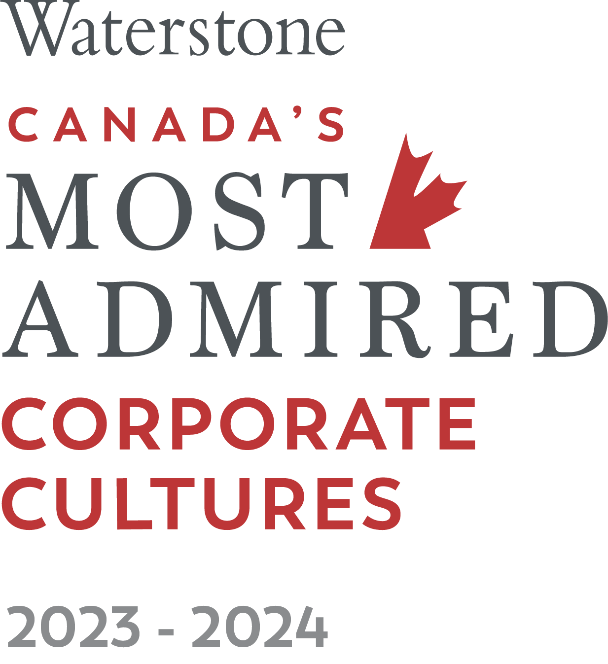 Waterstone Canada's most admired corporate cultures logo